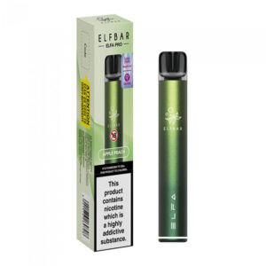 Elf Bar Elfa Pro Pre Filled Pod Kit Aurora Green Apple Peach 20mg