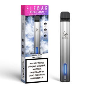 ELFBAR ELFA Turbo Pod Kit - Aurora Black Apple Peach Box