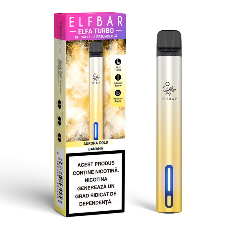 ELFBAR ELFA Turbo Pod Kit - Aurora Gold Banana Box