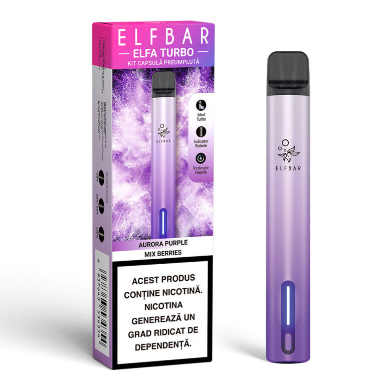 ELFBAR ELFA Turbo Pod Kit - Aurora Purple Mix Berries Box