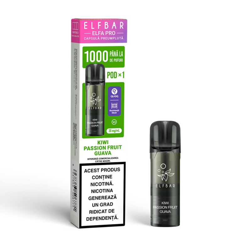 ELFBAR ELFA PRO V2 Pod - Kiwi Passion Fruit Guava Box