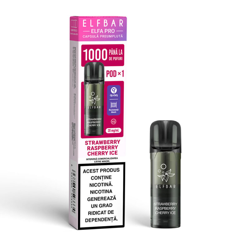ELFBAR ELFA PRO V2 Pod - Strawberry Raspberry Cherry Ice Box