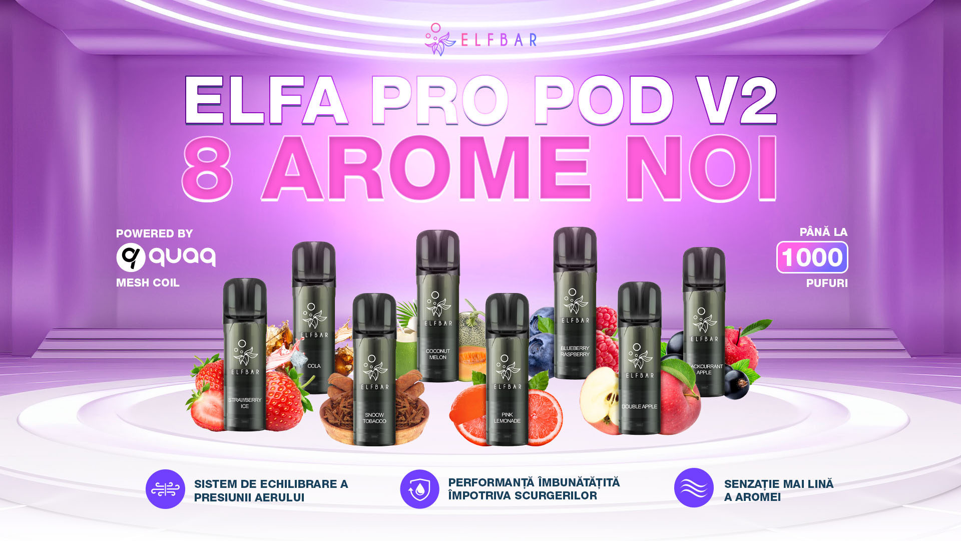 ELFBAR ELFA PRO Pod V2 8 Arome Noi 1080p